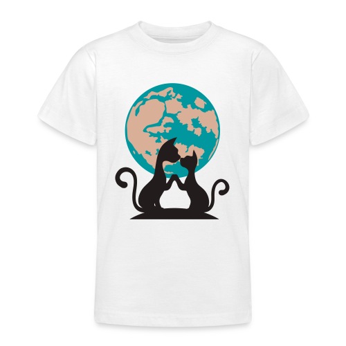 2 chats planète 1 - T-shirt Ado