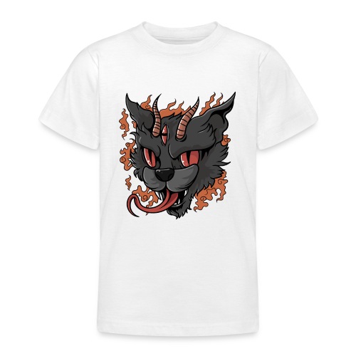 gatto diavolo - Maglietta per ragazzi