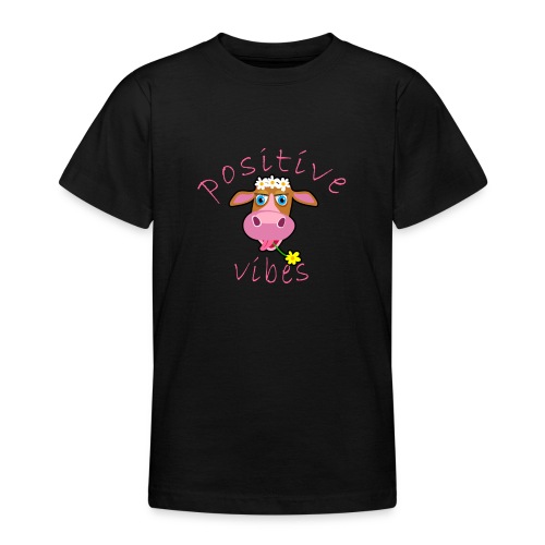 positive cow pink - Maglietta per ragazzi