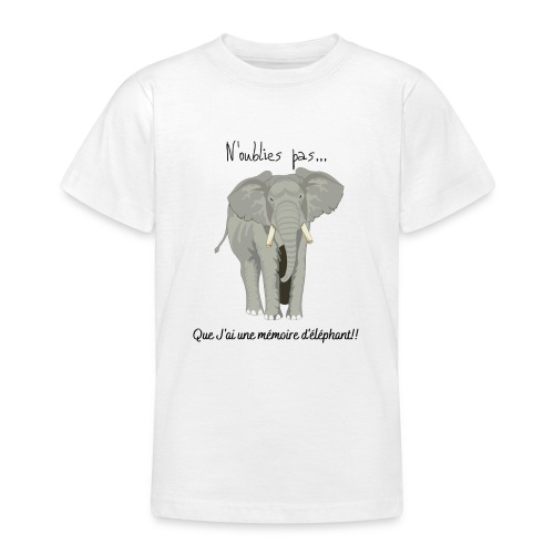 Eléphant - T-shirt Ado