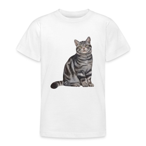 Chat gris Dexter - T-shirt Ado