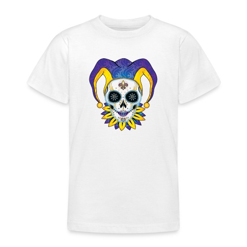 Lady Jester Skull - Teenage T-Shirt