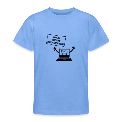 NON AU SYSTEME D'EXPLOITATION ! (informatique) - T-skjorte for tenåringer