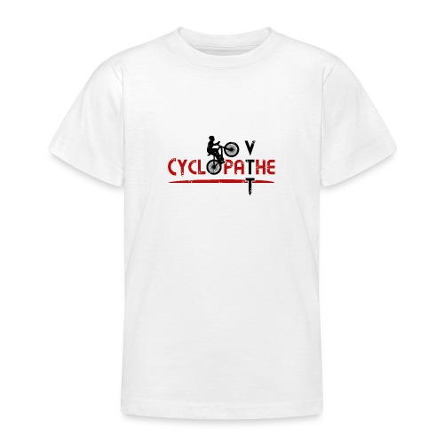 CYCLOPATHE DU VTT ! (vélo, nature) noir - T-shirt Ado