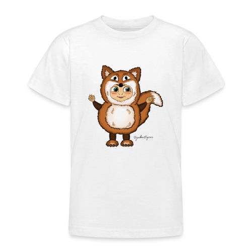 Kind in Fuchskostüm - Teenager T-Shirt