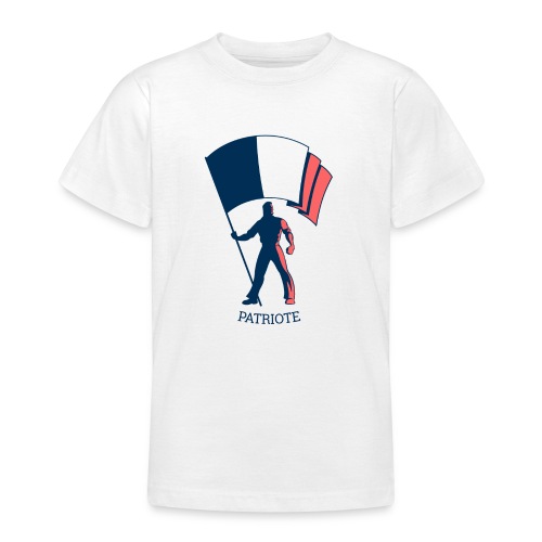 Drapeau patriote info style 11 - T-shirt Ado