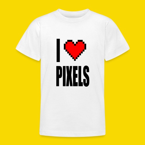 I Love Pixels - Koszulka młodzieżowa