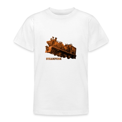 Steampunk Lokomotive Neuseeland - Teenager T-Shirt