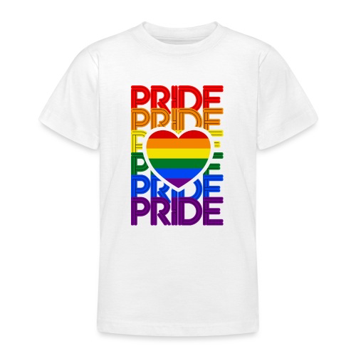 Pride Love Rainbow Heart - Teenager T-Shirt