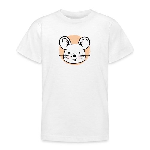 Cute Mouse - Portrait - Teenage T-Shirt
