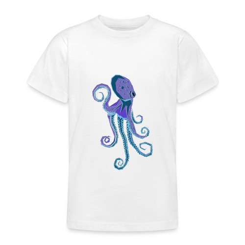 Lila Oktopus - Teenager T-Shirt