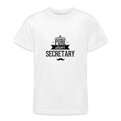 100% Super Sekretärin - Teenager T-Shirt