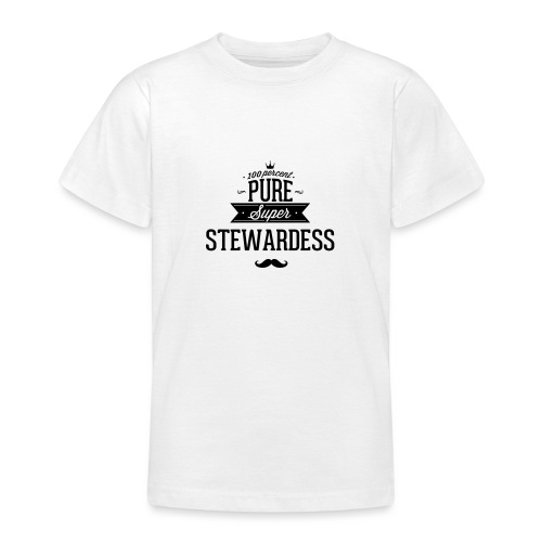 Zu 100% super Steward - Teenager T-Shirt