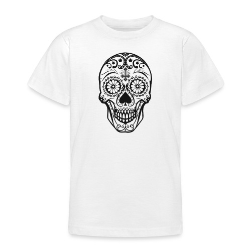Skull black - Teenager T-Shirt