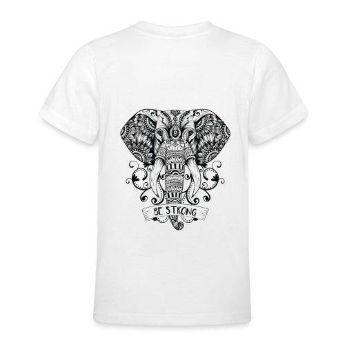 Elefant Mandala - Teenager T-Shirt
