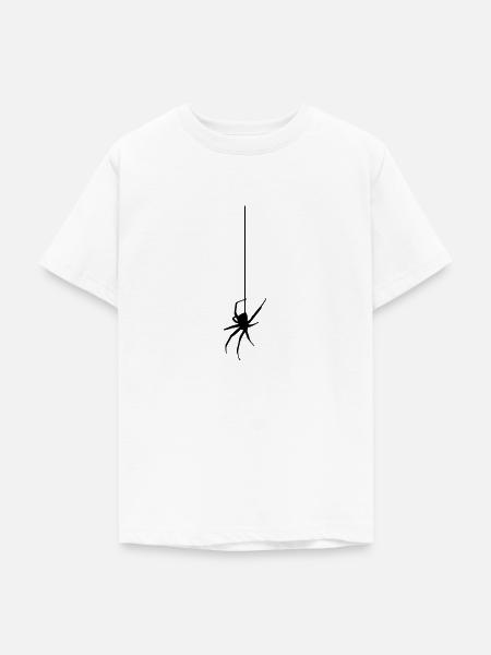 Spinne am Faden - Teenager T-Shirt - Weiß