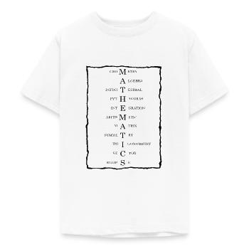 Mathematik - Teenager T-Shirt - Weiß - Vorne - AI Model Teenager Male dark (155cm)