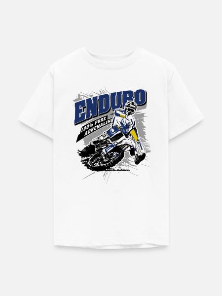 Enduro - Offroad Racer - Teenager T-Shirt - Weiß