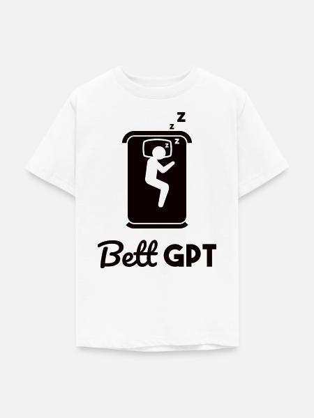 Bett GPT KI Geschenk - Teenager T-Shirt - Weiß
