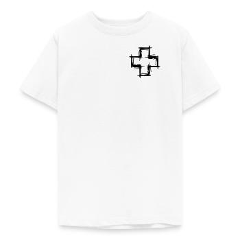 Suisse - Croix suisse pour suisses - T-shirt Ado - blanc - Devant - AI Model Teenager Male dark (155cm)