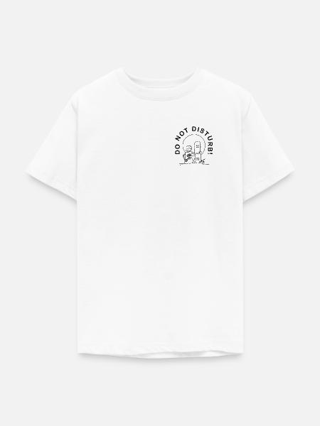 Skate - do not disturbe - Teenager T-Shirt - Weiß