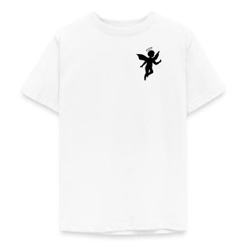 Petit ange avec une auréole - T-shirt Ado - blanc - Devant - AI Model Teenager Male dark (155cm)