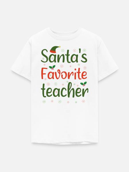 Santa Lieblingslehrer - Teenager T-Shirt - Weiß