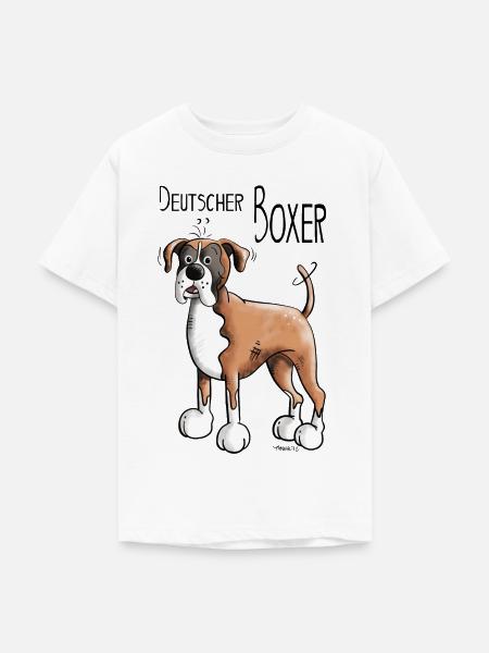 Deutscher Boxer - Teenager T-Shirt - Weiß