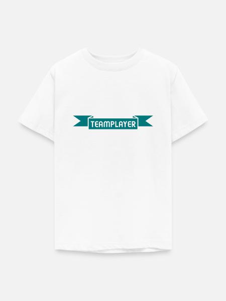 Teamplayer - Teenager T-Shirt - Weiß