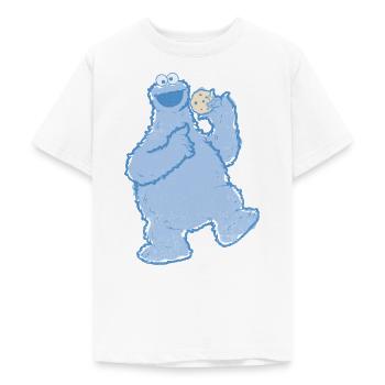 Sesamstraße Krümelmonster Kekse - Teenager T-Shirt - Weiß - Vorne - AI Model Teenager Male dark (155cm)