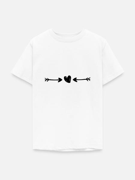 Herz Pfeile - Teenager T-Shirt - Weiß