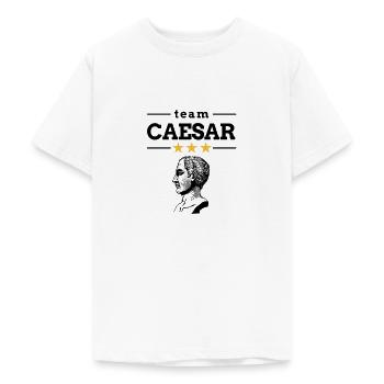 Team Gaius Julius Cäsar - Teenager T-Shirt - Weiß - Vorne - AI Model Teenager Male dark (155cm)