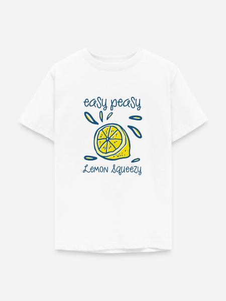 Easy Peasy Lemon Squeezy - Teenager T-Shirt - Weiß