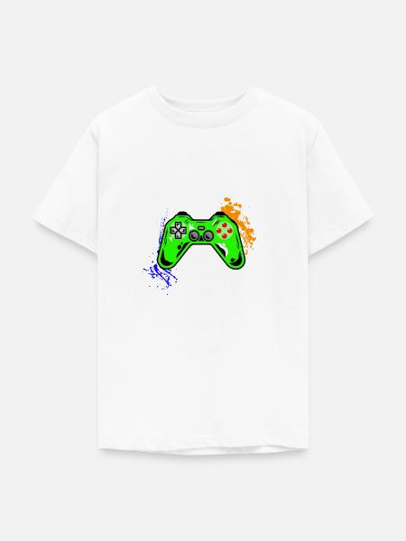 Nerd Gaming Controller - Teenager T-Shirt - Weiß