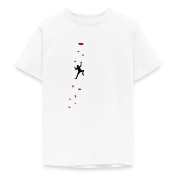 Klettern Bouldern Kletterhalle Berge Urlaub - Teenager T-Shirt - Weiß - Vorne - AI Model Teenager Male dark (155cm)