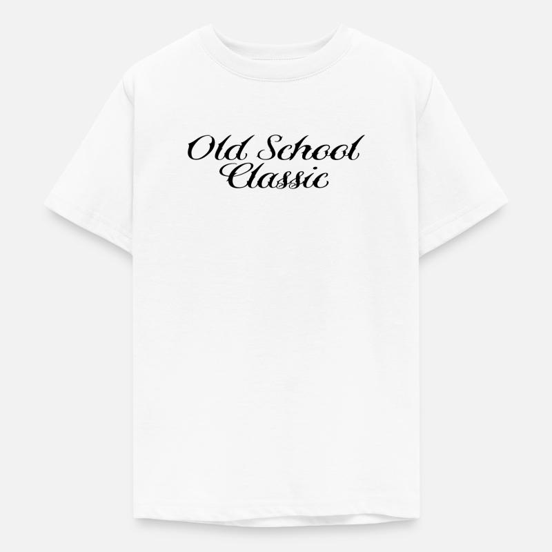 Old School classic Basic Design - T-shirt Ado - blanc