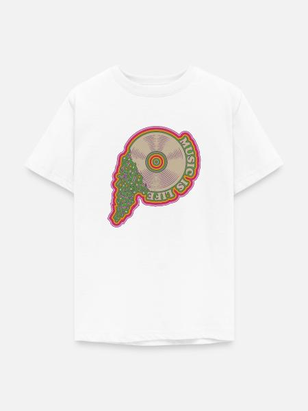 Music is life - Teenager T-Shirt - Weiß
