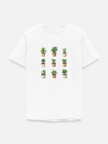 Flower Pots - Teenager T-Shirt - Weiß