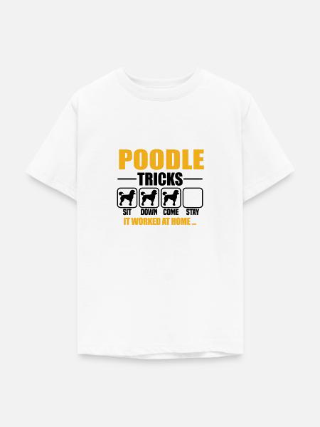 Poodle Tricks - Teenager T-Shirt - Weiß
