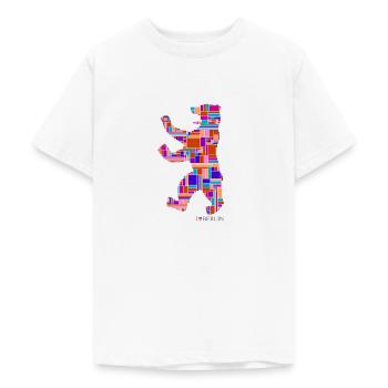 I Love Berlin Shirt - Berlin Bär Design - Berlin - Teenager T-Shirt - Weiß - Vorne - AI Model Teenager Male dark (155cm)