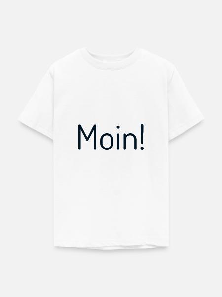 Moin - Teenager T-Shirt - Weiß