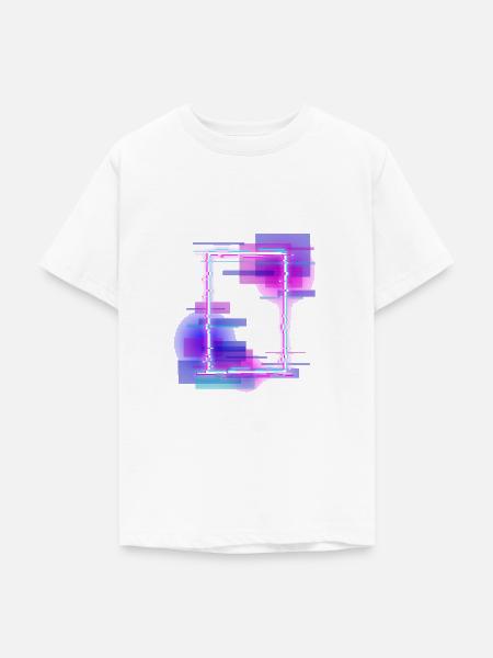 Neon farbiges rechteck - Teenager T-Shirt - Weiß