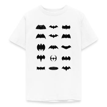 Batman Logo History - Teenager T-Shirt - Weiß - Vorne - AI Model Teenager Male dark (155cm)