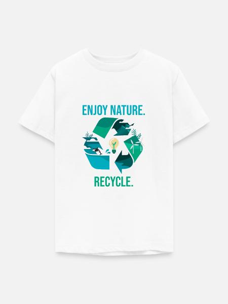Recycling Umwelt Naturschutz - Teenager T-Shirt - Weiß