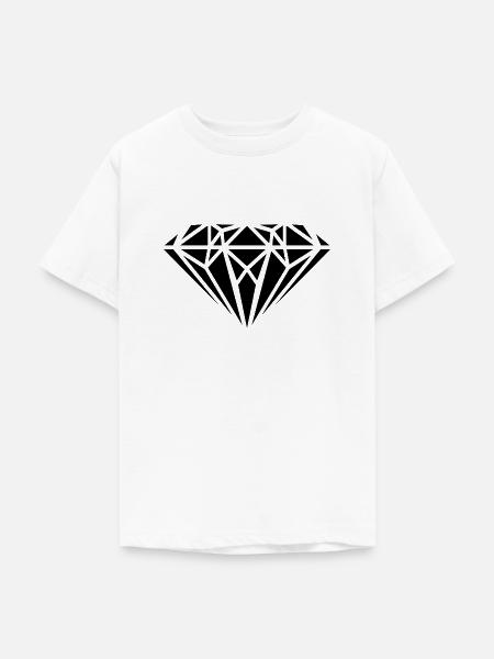 diamant - Teenager T-Shirt - Weiß