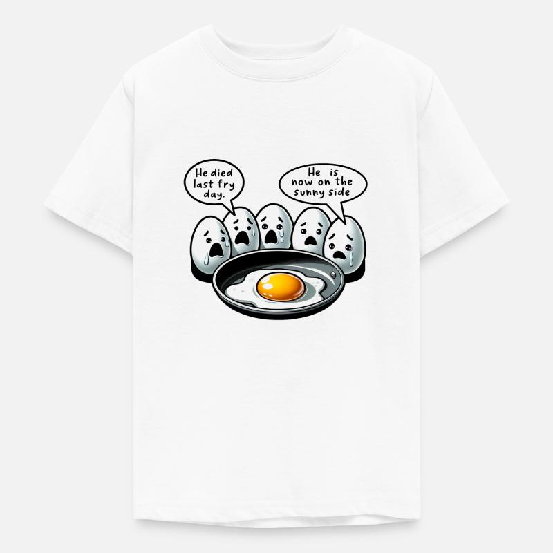 Eggs Fried Egg Easter Meme - Teenage T-Shirt - white