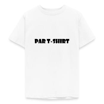 Par T-Shirt schwarz - Teenager T-Shirt - Weiß - Vorne - AI Model Teenager Male dark (155cm)