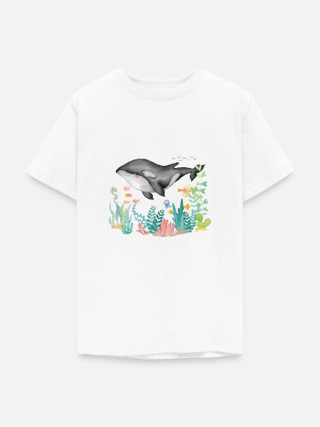 Orca Ozean Underwater - Teenager T-Shirt - Weiß