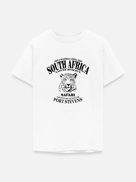 Südafrika - Leopard - Teenager T-Shirt - Weiß