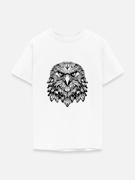 Adler Mandala Boho - Teenager T-Shirt - Weiß